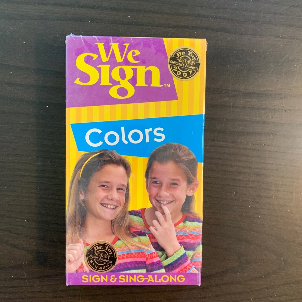 We Sign Colors Sign & Sing-Along VHS ASL‎ Educational Childrens Video 2001 NEW